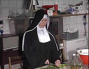 German Nun Assfucked Close to Pantry